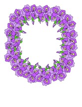 Purple floral flower wreath thumb200