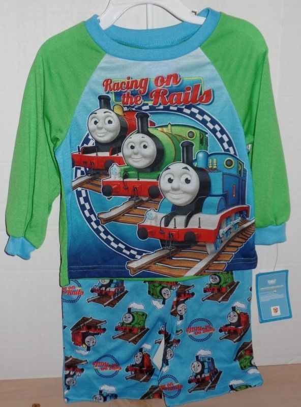 Thomas the Tank Racing on the Rails Two Piece Pajama Set SZ 2T NEW - $15.00