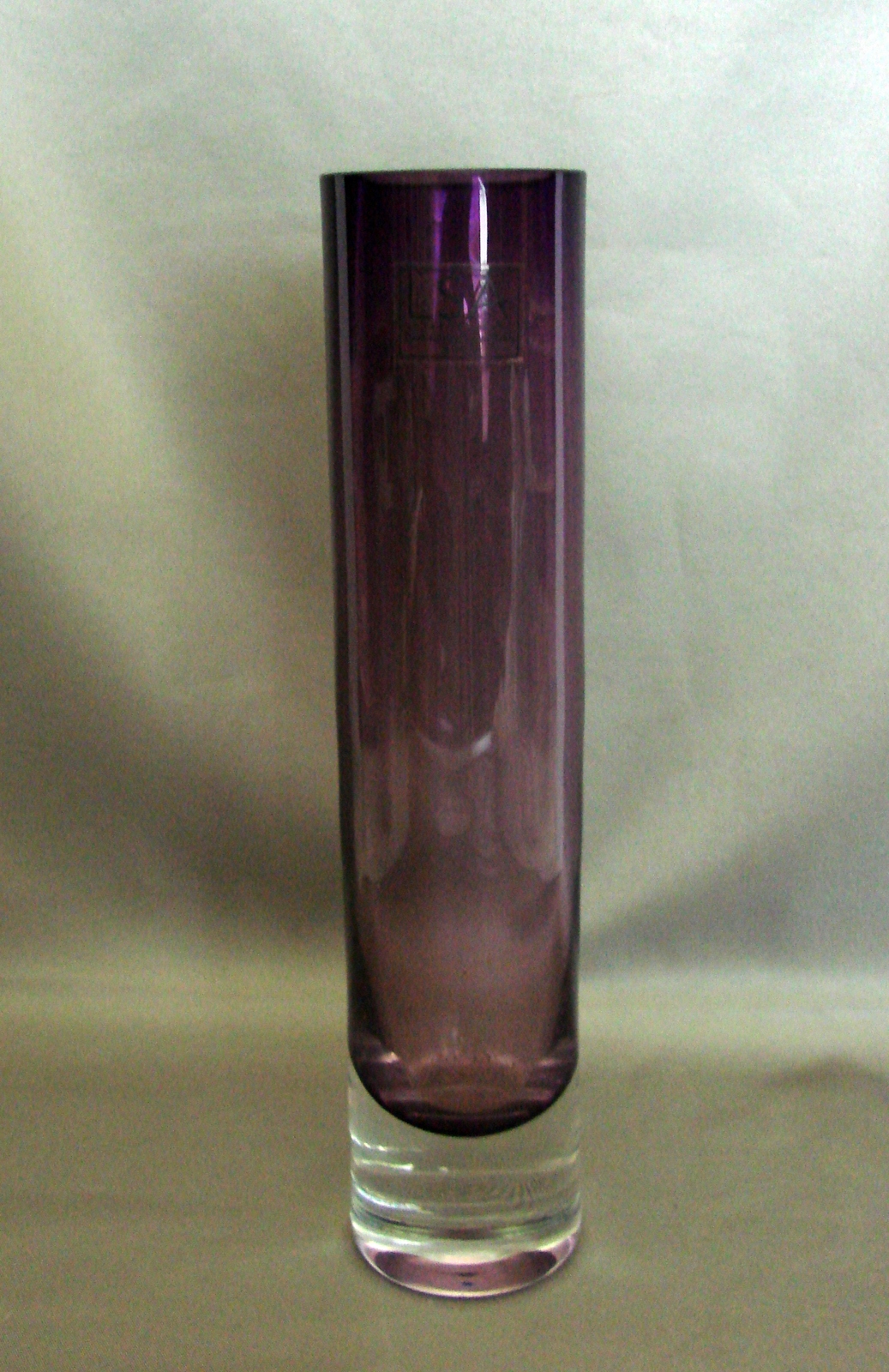 LSA International Purple Bud Vase Handcrafted and Mouthblown 8 3/4