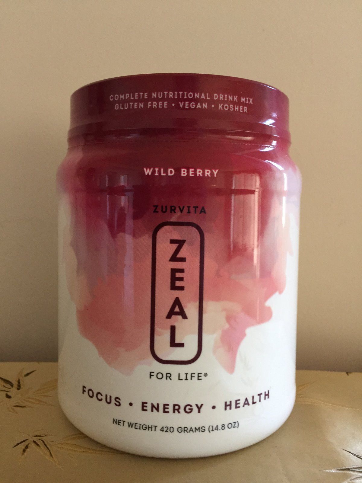 Zurvita Zeal for Life 30Day Supply Wellness Canister Wild Berry