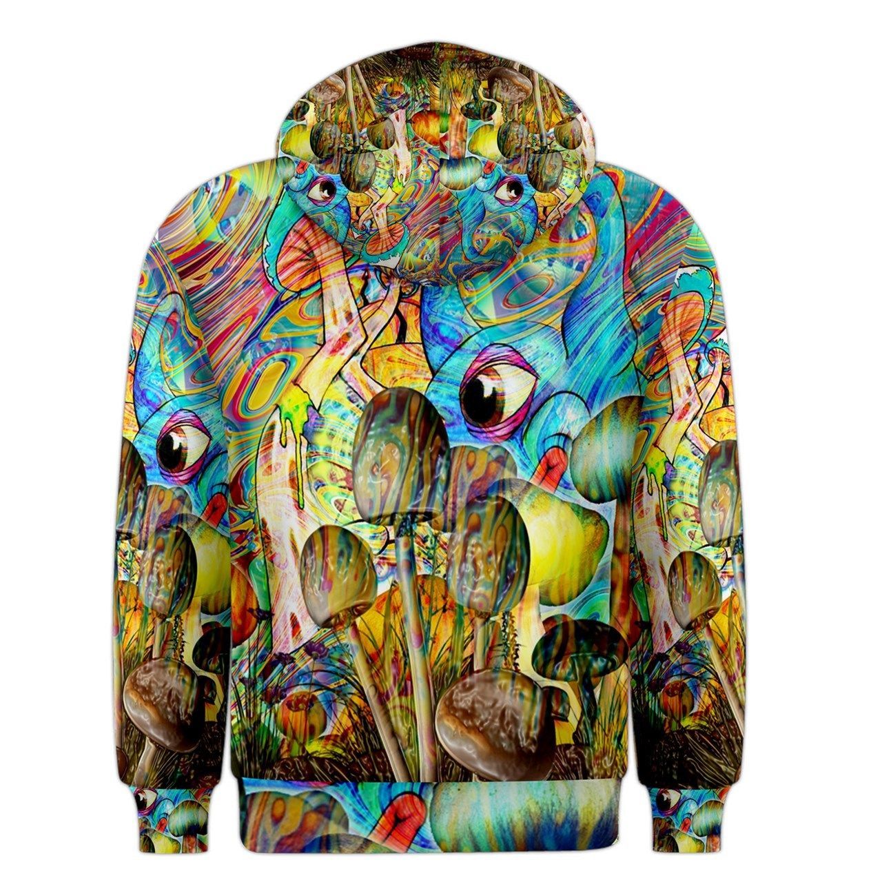 Mushrom Drug Hippie Trippy Psychedelic Full 3D Print Hoodie Sweaters ...