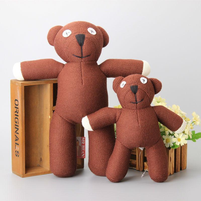 Mr Bean Teddy Bear 2 Sizes 23cm & 35 cm Plush Toys Brown ...