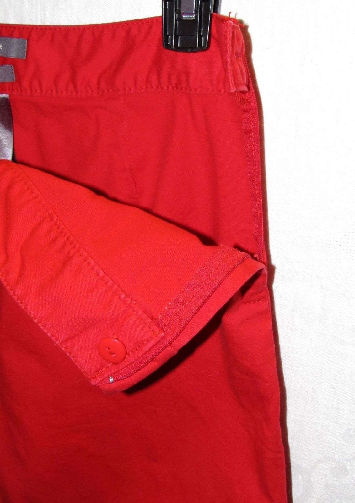 Liz Claiborne Red Audra Capri/Cropped Cotton/Spandex Pants Inseam 22 ...