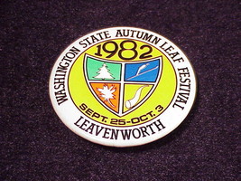 1982 Leavenworth Washington State Autumn Leaf Festival Pinback Button, Pin - $5.95