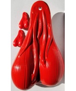 Red Combo of one 8&quot; Truck Nuts and two 2&quot; Key size Truck Nutz - $18.95