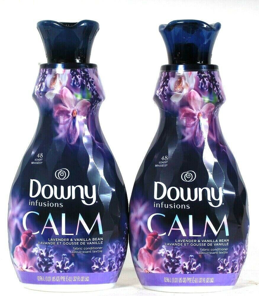 Primary image for 2 Downy 32 Oz Infusions Calm Lavender & Vanilla Bean 48 Lds Fabric Softener