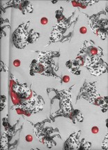 New Gray Dalmatian Dog Toss 100% Cotton Flannel Fabric by the Half-Yard - $3.96