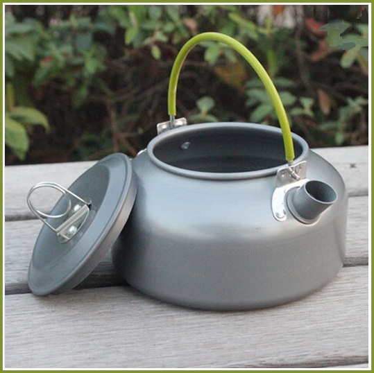 Outdoor Metal Water Kettle Camping Cook Pot with Removable Safety