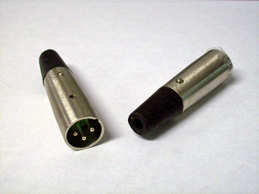 Switchcraft A3M Series 3 Pin XLR Male Cable End Mic Connector Silver