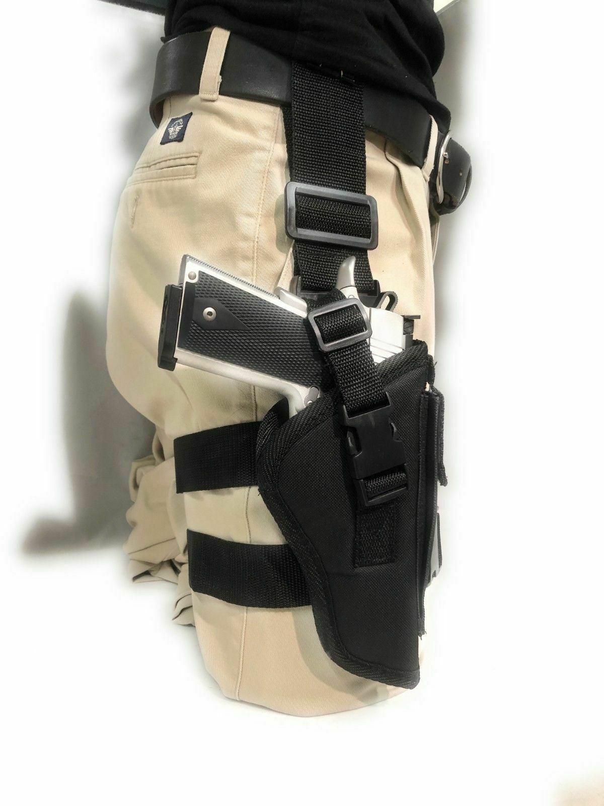 Tactical Drop Down Leg Holster W/Mag Pouch For Smith & Wesson M&P Sigma
