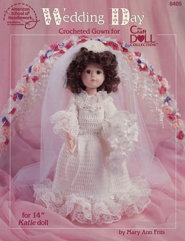 Darling Dresses for 11.5/" Porcelain Look Dolls 5 Designs Crochet PATTERN Leaflet