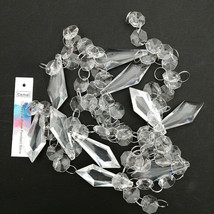 100Pcs 50mm Sword Drop Pendant Acrylic Crystal Bead Garland Chain Curtai... - $26.63