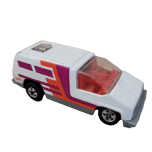 Vintage Hot Wheels White Van w Red Purple Stripes (Mattel, 1978) India Toy Car - $7.99