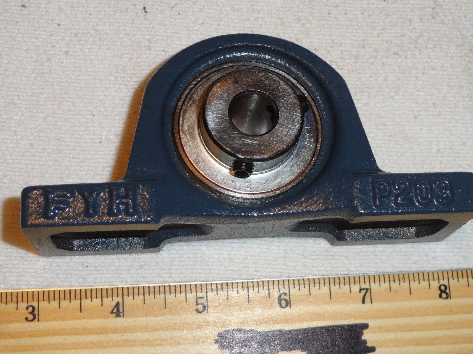 FYH P203 PILLOW BLOCK BALL BEARING ASSEMBLY WITH UC201 DIK2 BEARINGS 2