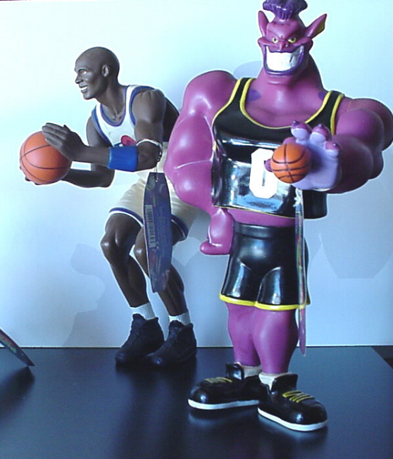 Looney Tunes Space Jam Action Figures Michael Jordan and Bupkus Purple ...