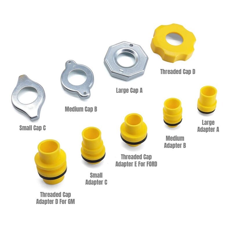 No Spill Coolant Funnel Kit, Spill Free Radiator Coolant Filling Funnel
