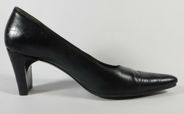 GUCCI Tom Ford Era Black Leather Pumps Heels Pointed Toe in Box Sz 8 B Authentic - $128.69