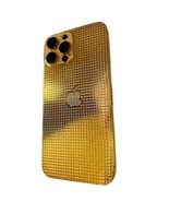 Custom 24k Gold Apple iPhone 14 Pro Max with Diamond Incrustations 128GB... - $3,799.05