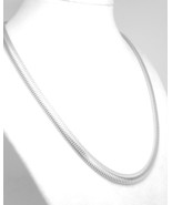 Sterling Silver 18&quot; Oval Snake Chain Necklace - $52.00