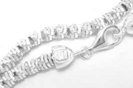 Sterling Silver 24&quot; Diamond Cut Spiral Snake Necklace - $79.00