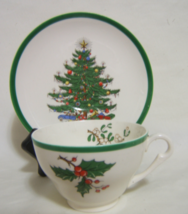 Vintage Plummer Ltd. New York Christmas Tree Cup and Saucer Set - $17.95