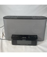 Sony ICF-CS10iP AM/FM Dream Machine IPOD Dock BLACK Model w/ AC No Remot... - $13.98