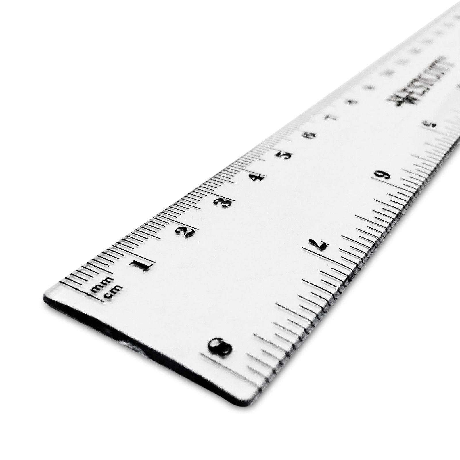 Westcott 8 Inch / 20 cm - Clear Plastic Ruler - Imperial and Metric ...