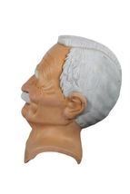 Vintage Ceramic Handmade Old Man Head Mask Bust Sculpture Signed by Artist image 5