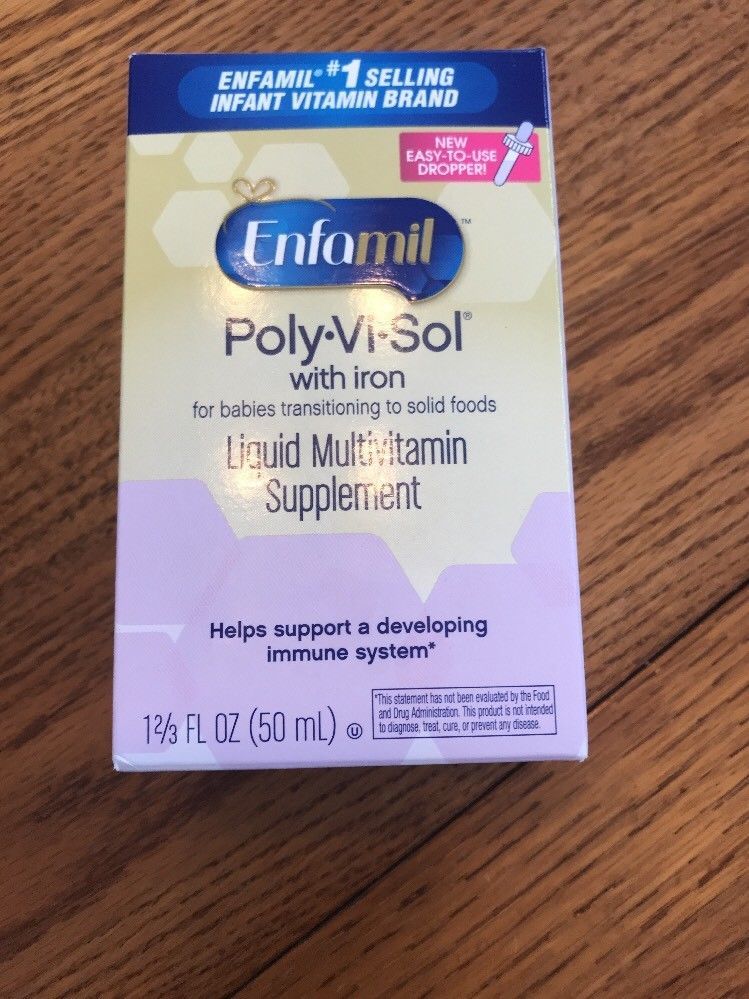 Enfamil PolyViSol Multivitamin Supplement Drops with Iron 50 mL