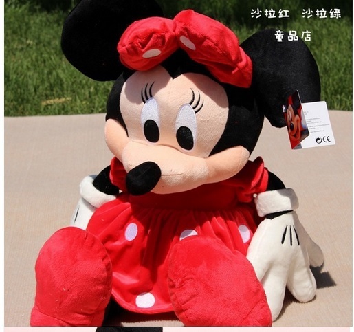 mickey mouse and minnie mouse stuffed animals