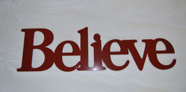 LARGE BELIEVE INSPIRATIONAL STEEL HOME DECOR WORD WALL ART SIGN  24" x 7"   image 5