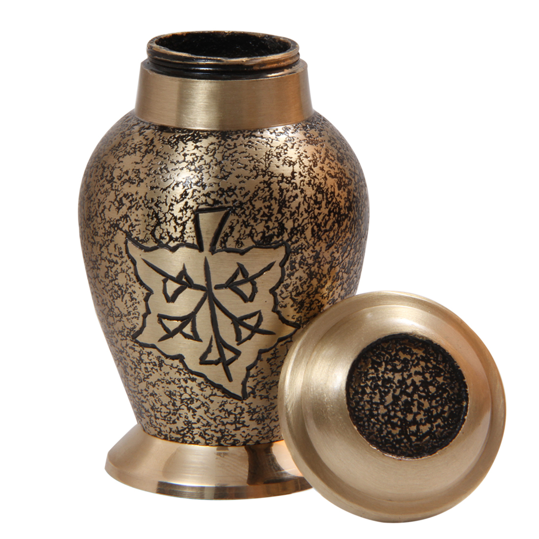Falling Leaf Small Keepsake Container for Ashes, Leaf Cremation Urns