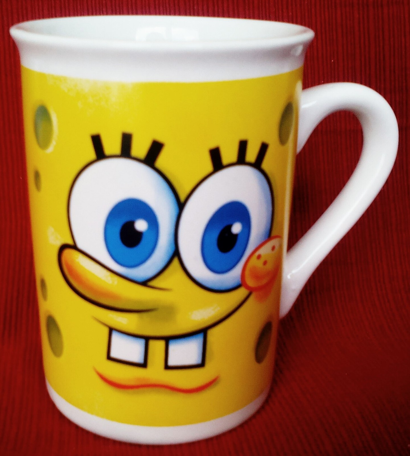 Used Spongebob Squarepants Cartoon Coffee Mug 2012 Nickelodeon