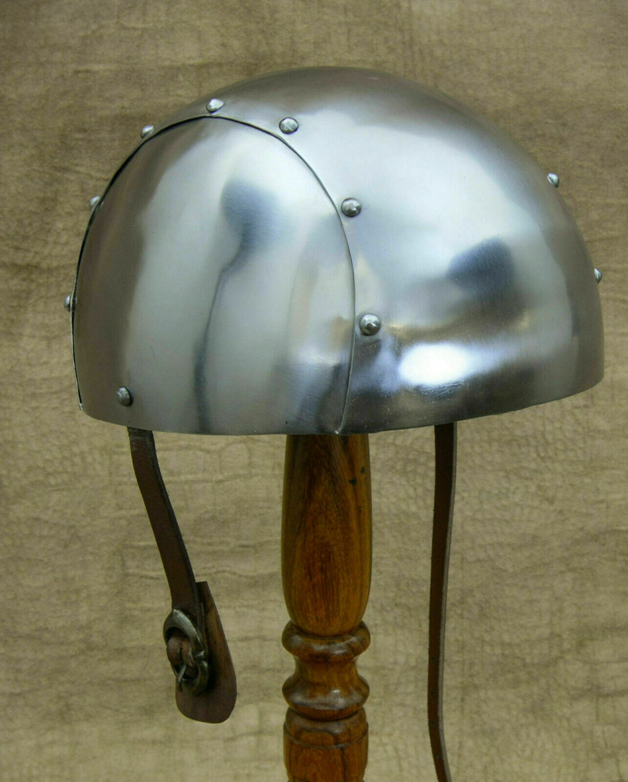 Medieval Kettle Hat Helmet Reenactment larp role-play infantry Spanish 