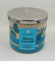 Bath &amp; Body Works Hibiscus Waterfalls Large 3 Wick Candle 14.5 oz - $24.99