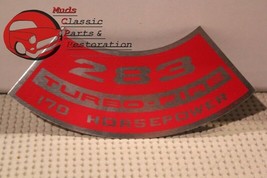 67 Chevy Truck 10 Series 2-Barrel Carb 283 170 HP Air Cleaner Decal - $8.95