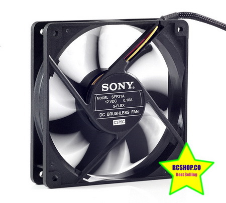 120mm Computer Case Fan Y.S Tech DC Brushless KM121225LS 3 Pin /& Molex Quiet