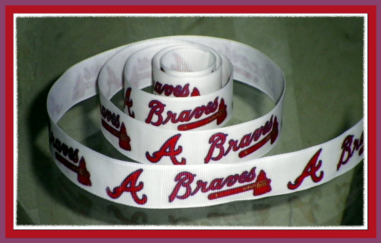 Atlanta Braves Inspired Grosgrain Ribbon