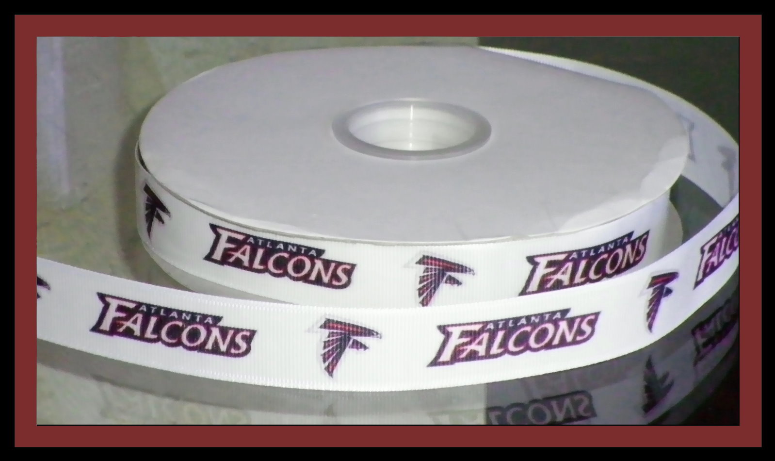 Atlanta Falcons Inspired Grosgrain Ribbon