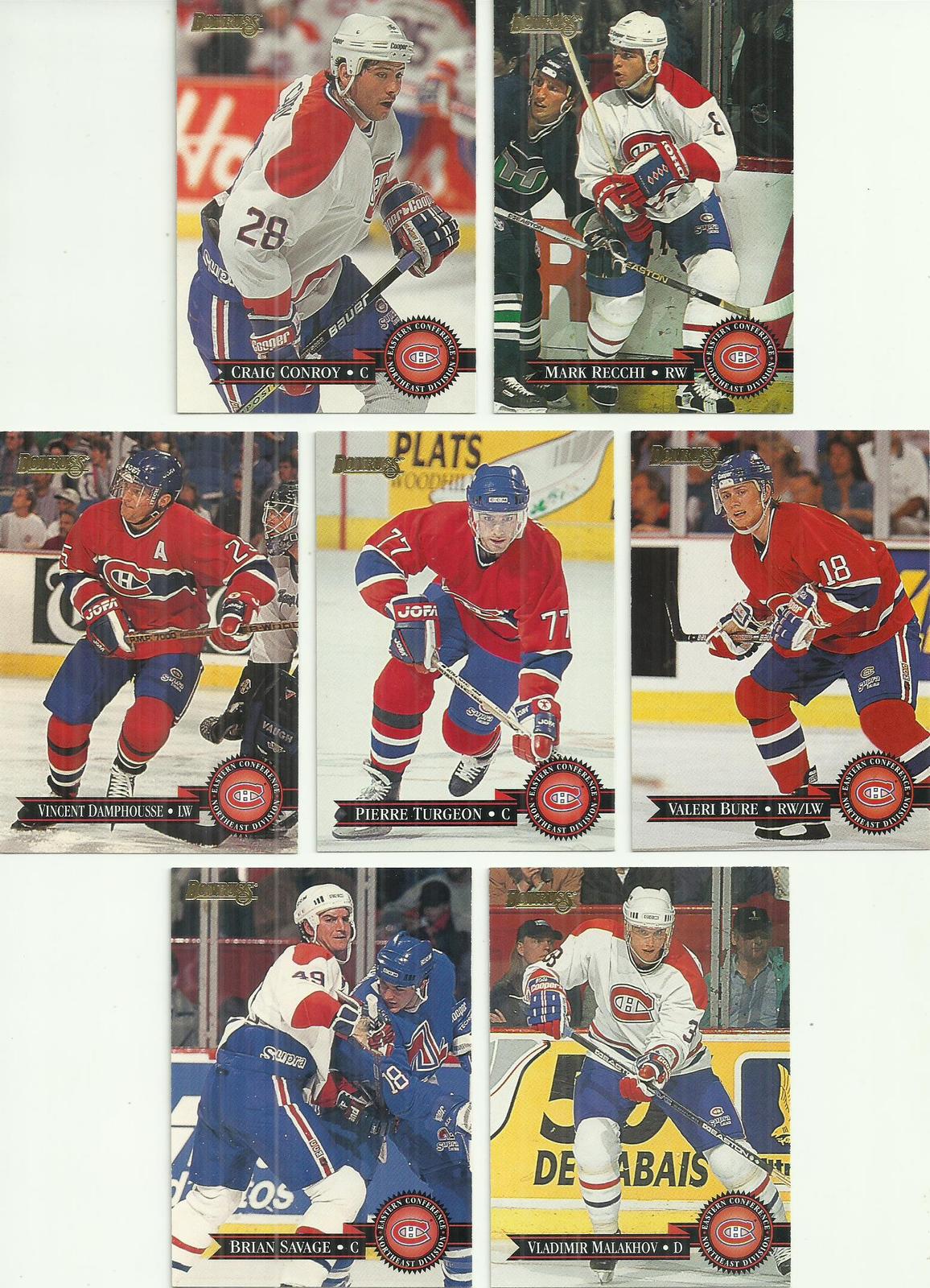 (7) 199596 Donruss (Montreal Canadiens Complete Team Set) See Scans