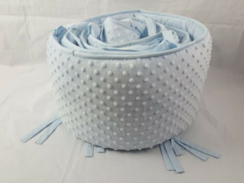 Minky Dot Crib Bumper Baby Blue And 50 Similar Items