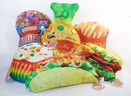 Food Fight Pillows ~ Colorful, Soft, Decorative, Realistic ~ Fun For Eve... - $9.75+