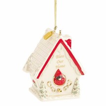 Lenox 2015 Bless Our Home Ornament Annual Birdhouse Christmas Cardinal Gift NEW - $14.00