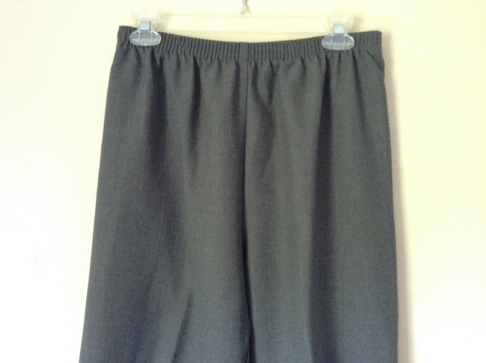 Monterey Canyon Petite Gray Stretchy Waist Pants 100 Percent Polyester ...