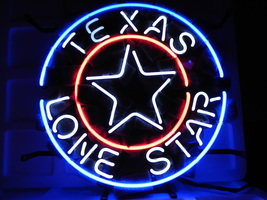 Brand New Texas Lone Star Logo Neon Light Sign 16&quot;x 16&quot; [High Quality] - $139.00