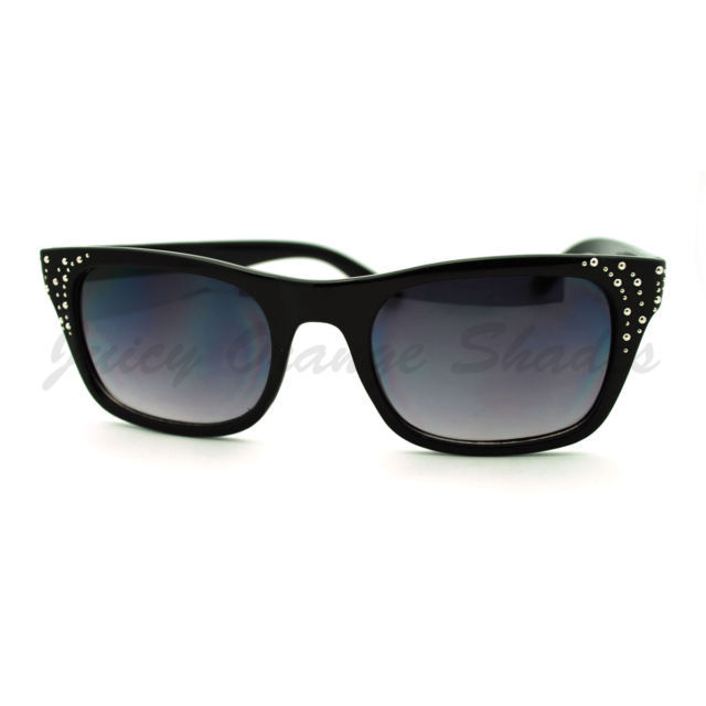 Womens Sunglasses Round Studded Rectangular Cateye Frame - $6.99