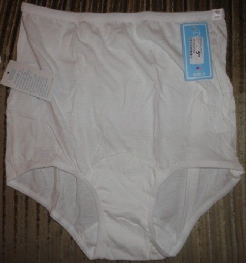 9 pairs of dixie belle lingerie panties style 410 white 100 cotton