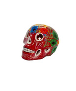 Day of The Dead DOD Medium Sugar Skull Lantern Flower Cut Out Red 5.5&quot; L - $29.69
