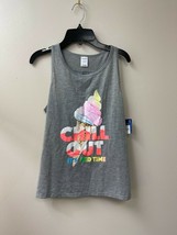 Arizona Jeans Co. Girl's L 14.5-16.5 Plus Grey CHILL OUT Sleep Tank New - $8.77