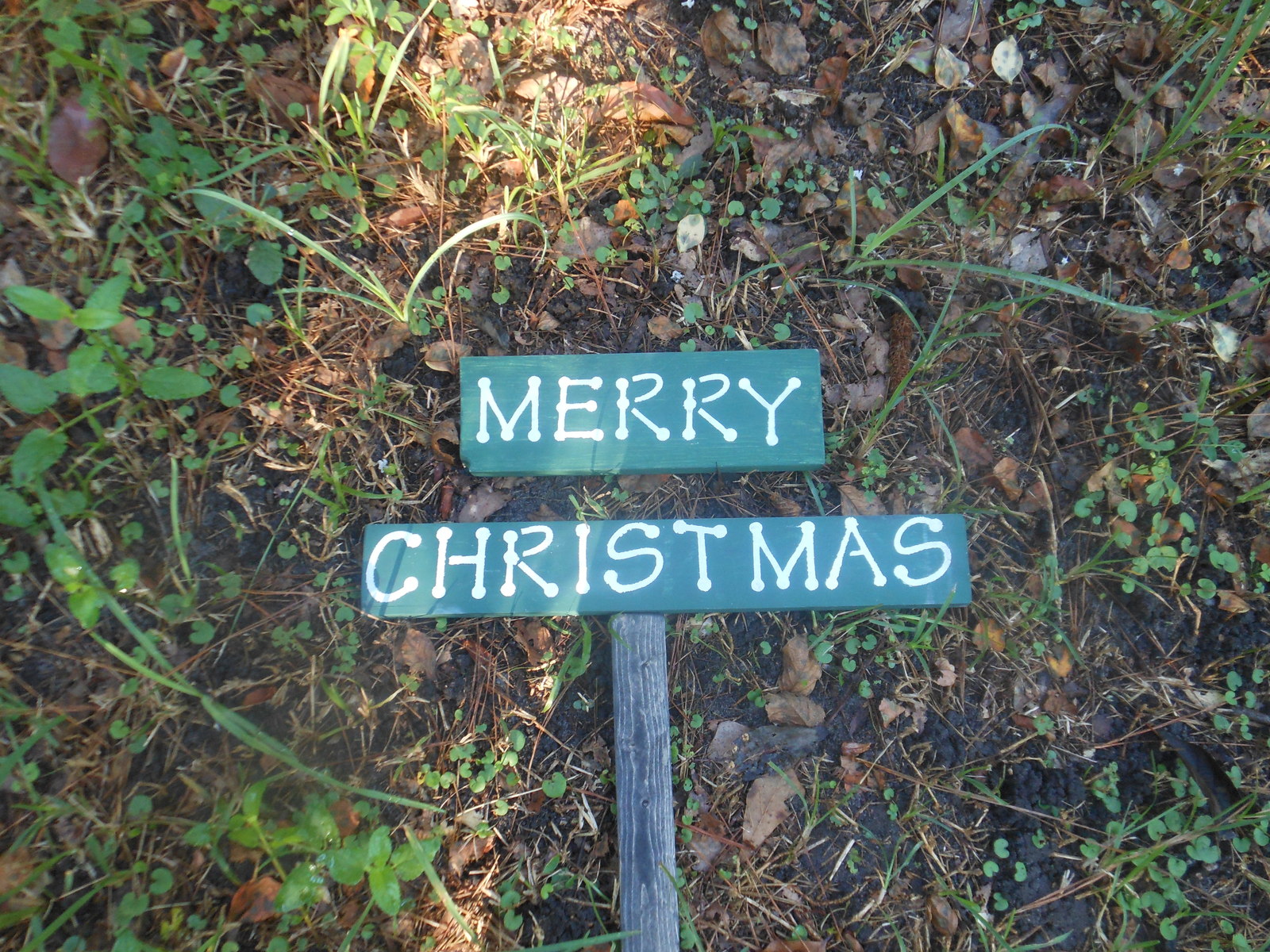 Merry Christmas Rustic Yard Sign - Other